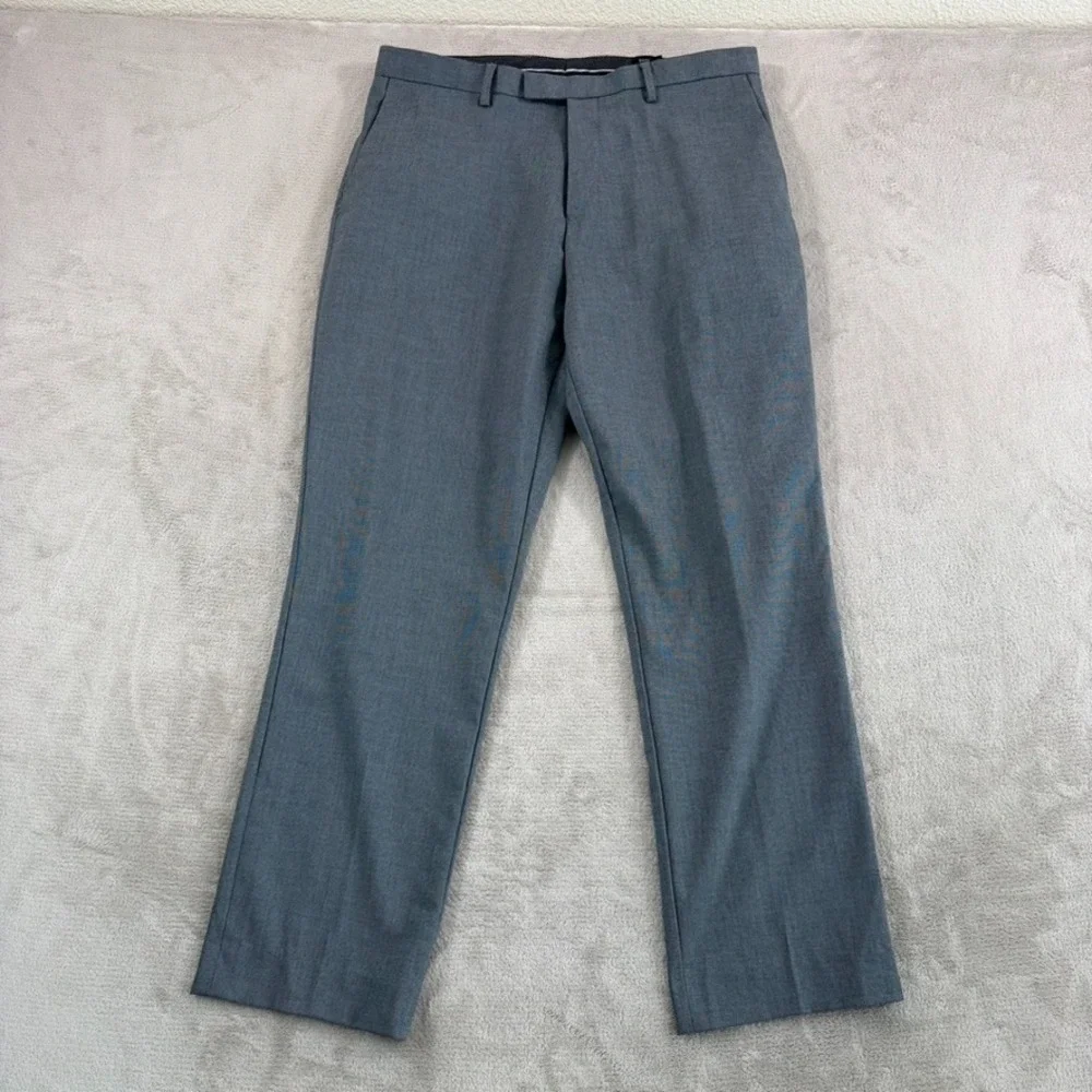 Banana Republic Slim Fit 2 Piece Suit‎ Grey Sharkskin Men 44R Pants 33x29 Office